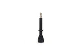 Black FBI 45mm tubeless valve for secure, airtight seal on tubeless tires, designed for bicycle wheel components.