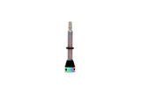 FBI 45mm tubeless valve with oil slick finish, designed for secure airtight seal on tubeless tires in automotive or biking applications.