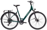 Trek Verve Lowstep hybrid bike with Shimano CUES drivetrain, featuring a comfortable step-through frame and 26-inch wheels.