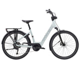 Trek Verve+ 2 Lowstep Gen 3 2025 electric hybrid bike with Bosch Active Line Plus motor and 400Wh battery, view of the bike frame.