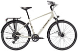 Trek Verve Equipped hybrid bike with Shimano CUES drivetrain and LINKGLIDE technology, featuring a step-over frame and 26-inch wheels.