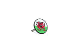 Durable Global Cycling Club Welsh flag aheadcap with Welsh dragon design, fits cycling headset top, stylish bike accessories.