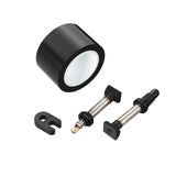Zipp SRAM tubeless kit with 28mm tape, valves, and wrench for 23mm inner width rims, components for bicycle wheel setup.