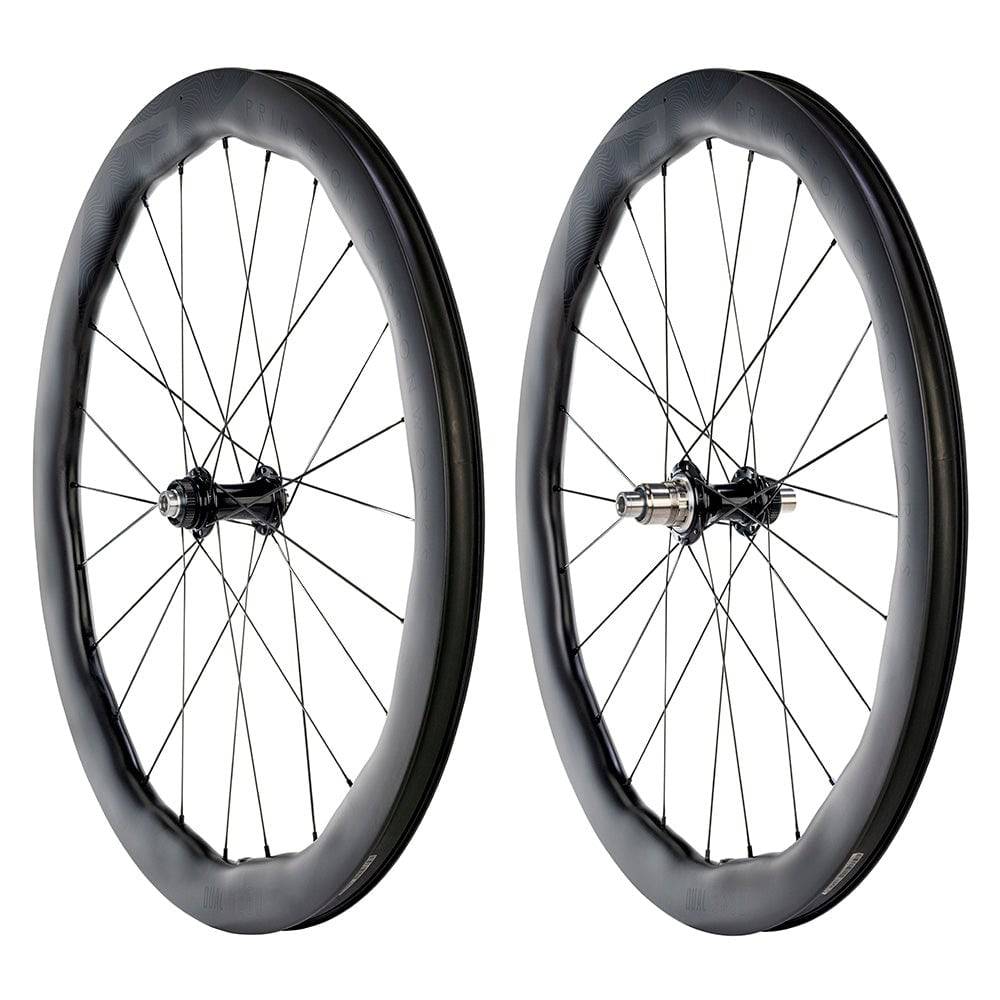 Princeton CarbonWorks Dual 5550 Evolution wheelset with white Industries hubs, suitable for road and gravel cycling.