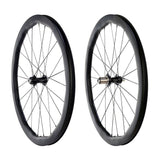 Princeton CarbonWorks Grit Evo 4540 disc wheelset with white Industries hubs, designed for gravel and road racing.