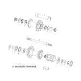 Sram Spare - Wheel Spare Parts Kit Hub Bearings X-9 V2 Rear 1-6803/61803, 1-6000