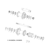 Sram Spare - Wheel Spare Parts Kit Hub Bearings X-9/Rise 40 Rear, 2-6000