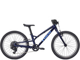 Trek Wahoo 20 Path kids mountain bike with black frame, knobby tires, and easy thumb trigger shifters for young riders.