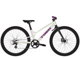 Trek Wahoo 24 Trail Mountain Bike with carbon fork, lightweight frame, and rugged tires for smooth trail riding.