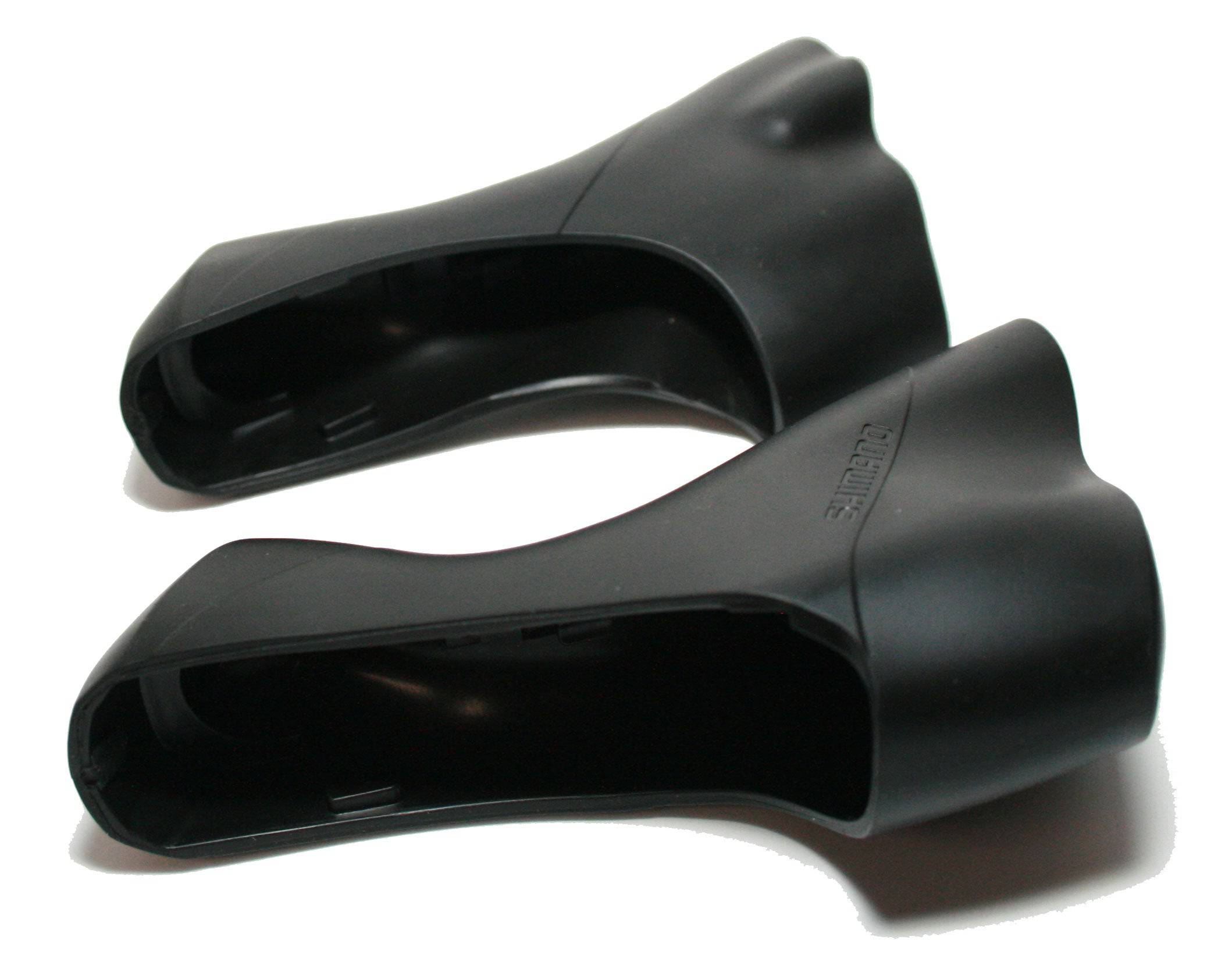 Pair of Shimano ST-R3000 bracket covers for shifters, genuine replacement components for bike gear shifting.