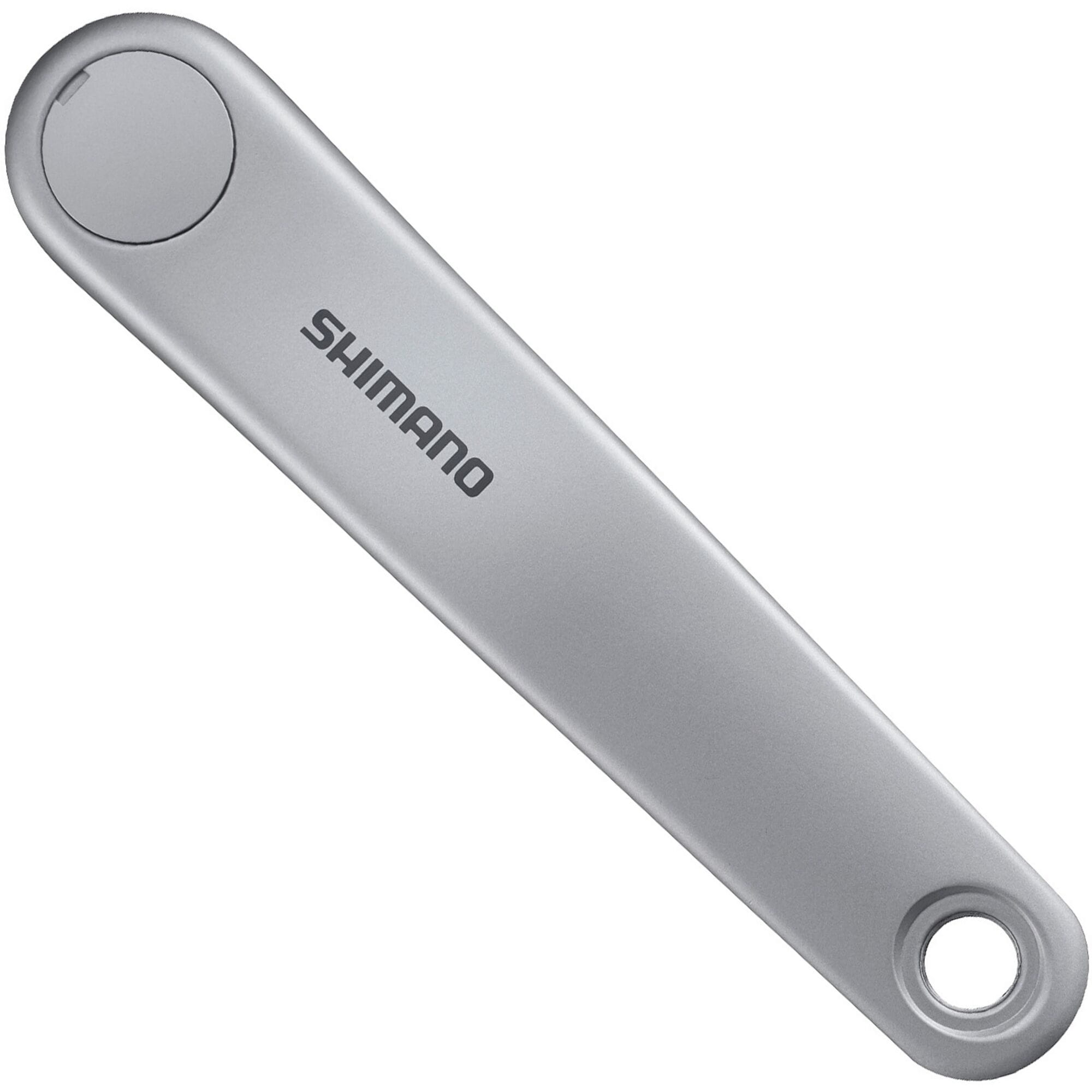 Shimano FC-E5000 crank arm, 170mm length, genuine replacement component for smooth pedaling on bicycle drivetrain.