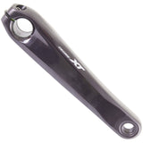 Shimano Deore XT FC-M8100 left hand crank arm, 165mm length, MTB replacement component, close-up view of the crank arm.