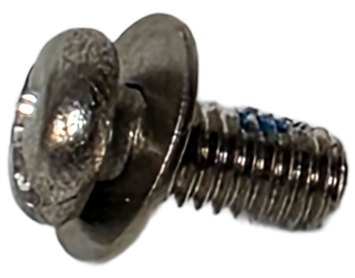 Shimano ST-R9270 shifter battery case screw replacement part, close-up of small component for Shimano bike shifters.