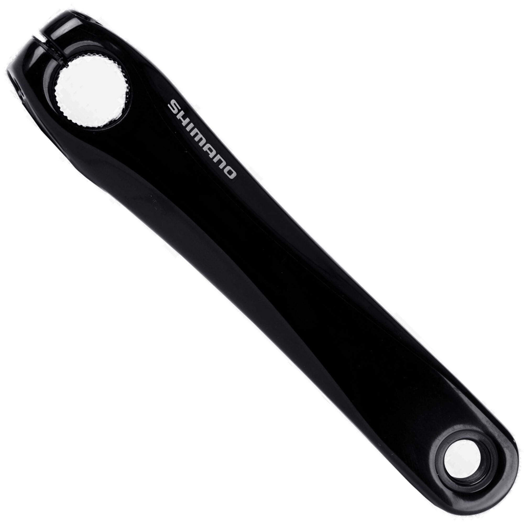 Shimano FC-RS510 left hand crank arm replacement part, 172.5mm length, bicycle component with black finish.