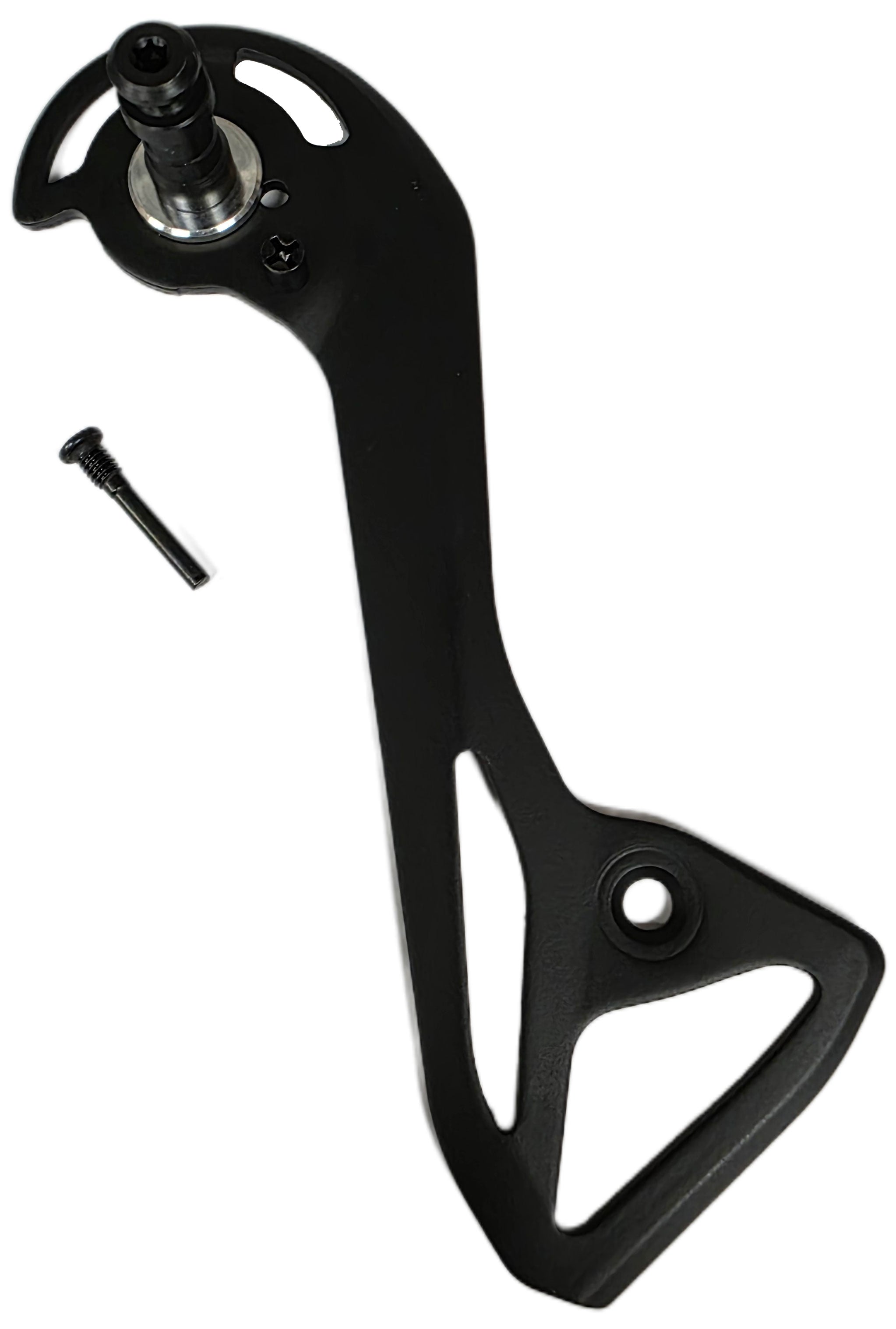 Shimano RD-R8150 rear derailleur outer plate and fixing screw replacement parts for bicycle components.