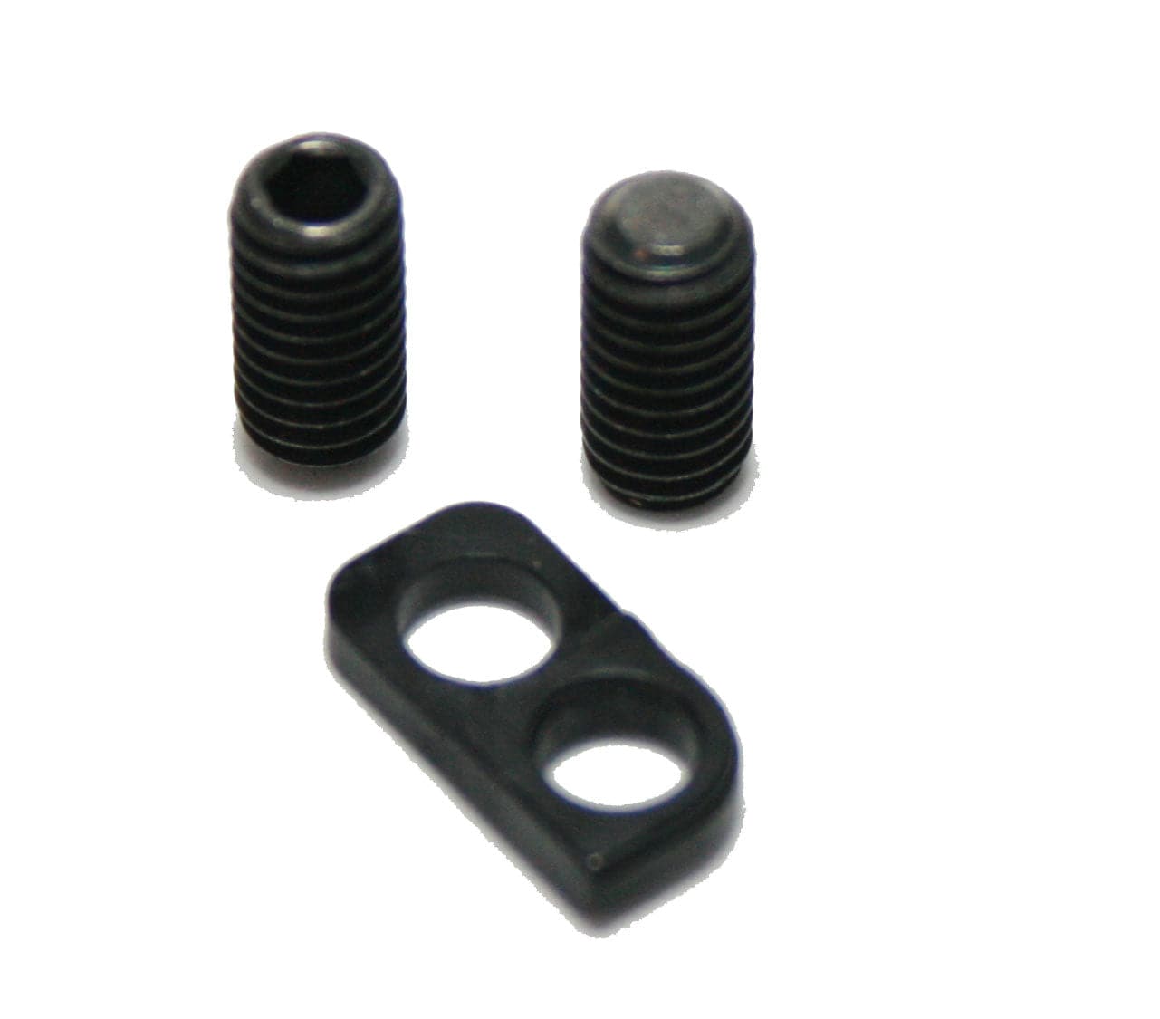 Shimano FD-R9100 front derailleur adjustment bolts and B-type flat plate replacement components for bike gear shifting.