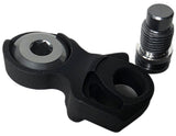 Shimano Spares RD-R9150 bracket axle unit for front derailleur replacement, showing a close-up of the component on a white background.