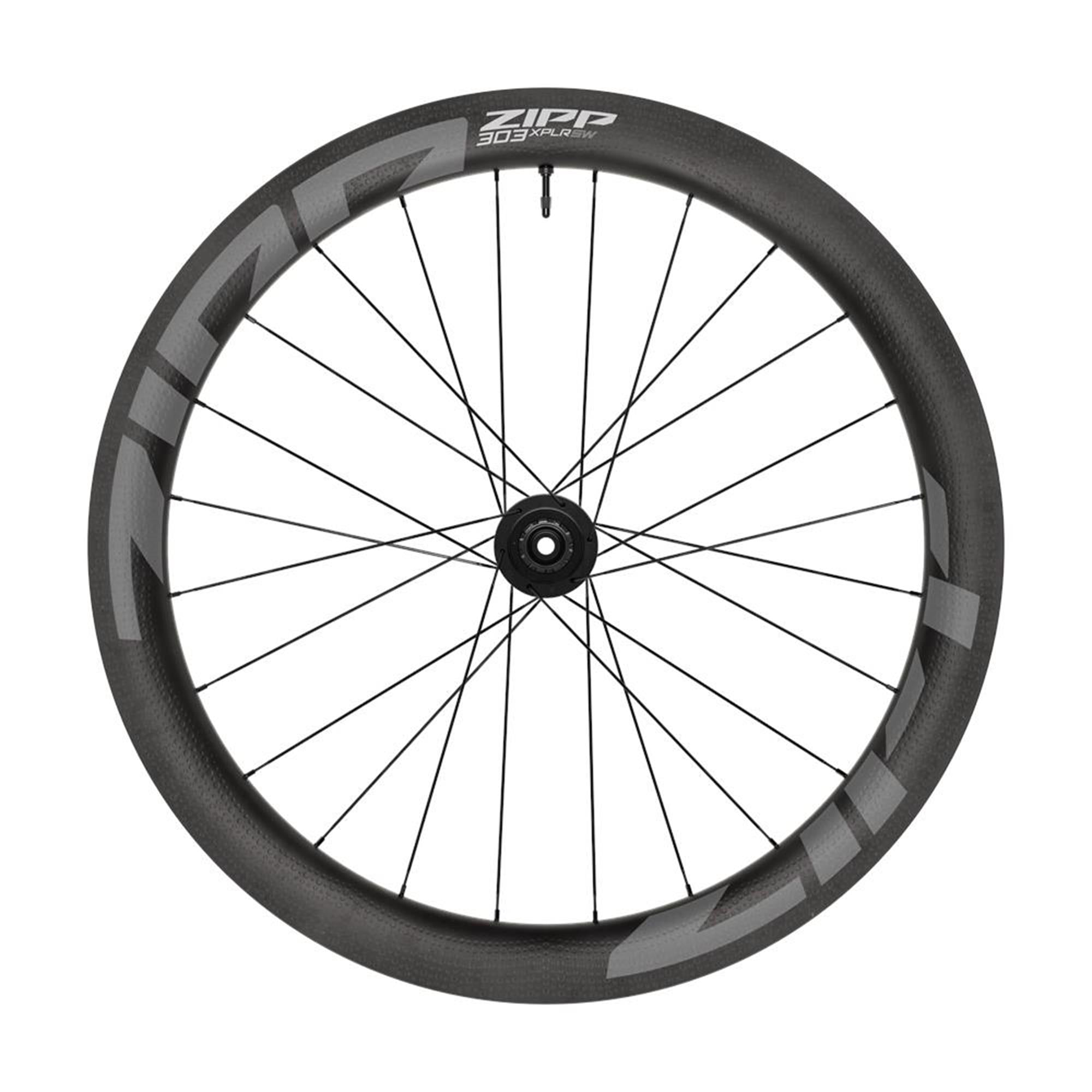 Zipp Gravel Wheel - 303 Xplr Sw Carbon Tubeless Disc Brake Center Locking 700C Rear 24Spokes 12X142mm Standard Graphic A1