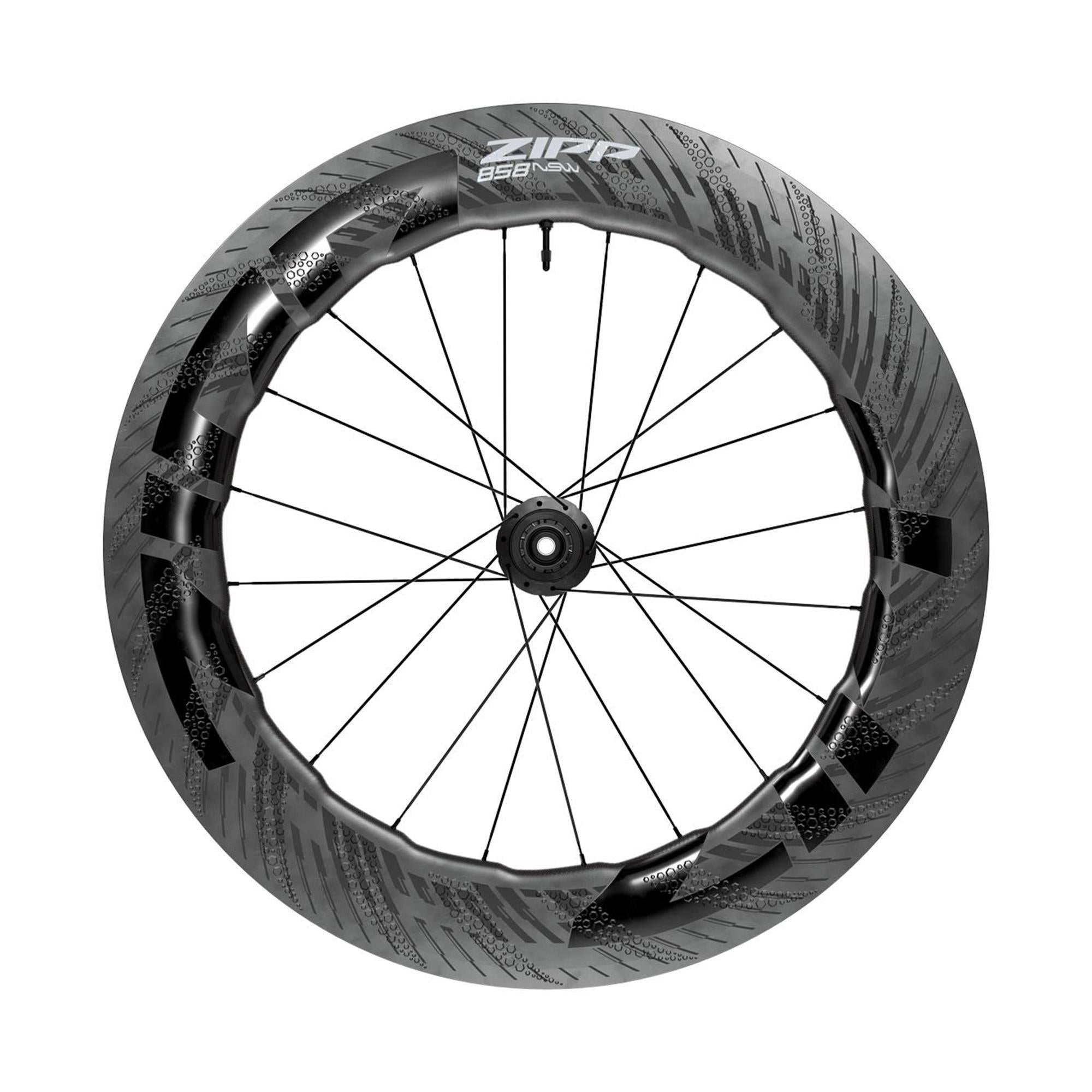 ZIPP 858 NSW Carbon Front Tubeless Disc Brake Standard Graphic D1