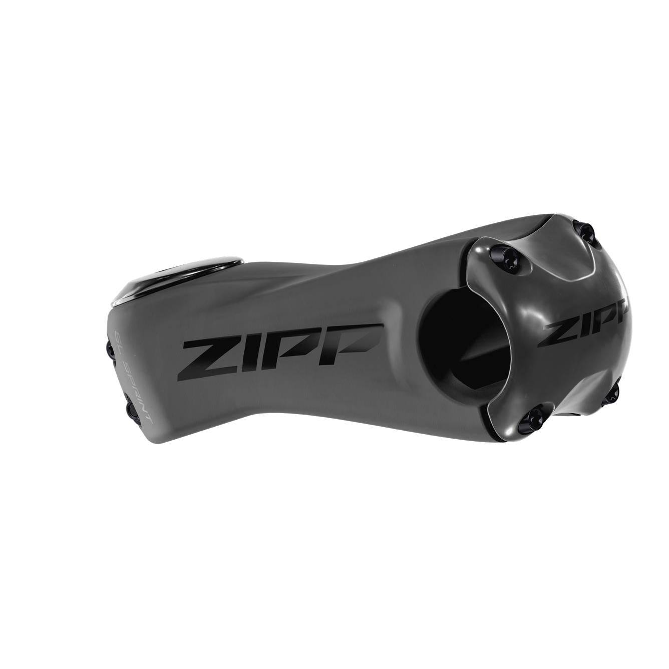 Zipp SL Sprint 12° Universal Faceplate A3 Stem for road bikes, aerodynamic bike component with sleek design and branding.