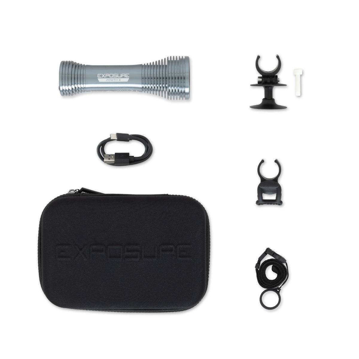 Exposure Zenith Gun Metal Black Mk4- with Helmet and HB mounts | Swinnerton Cycles