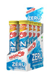 High5 ZERO Tropical hydration electrolyte tablets in a 160g tub, sugar-free vitamin C supplement for active hydration.