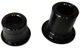 Zipp rear wheel axle end cap set in black for 12x142mm thru axle with center lock disc brake components, bike wheel upgrade