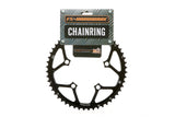 Fat Spanner road bike chainring with 110 BCD, showcasing the black component with mounting holes for precise drivetrain performance.