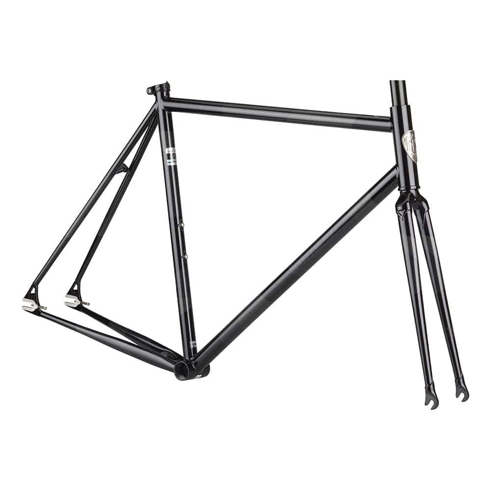 All-City Big Block road frameset for track and urban riding, featuring brake compatibility and durable steel construction.