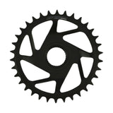 FSA 1x12 Boost Direct Mount Ebike Chainring for Shimano 12-speed, 148mm boost components, black metal bike drivetrain part