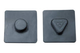 Topeak MTX Beam Rack 3mm spacer in black, bike rack accessory, shown attached to a bike's rack system.