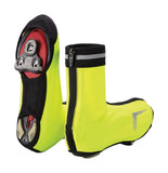 BBB RainFlex overshoes waterproof cycling shoe covers in black, designed to protect shoes from rain and moisture during rides.