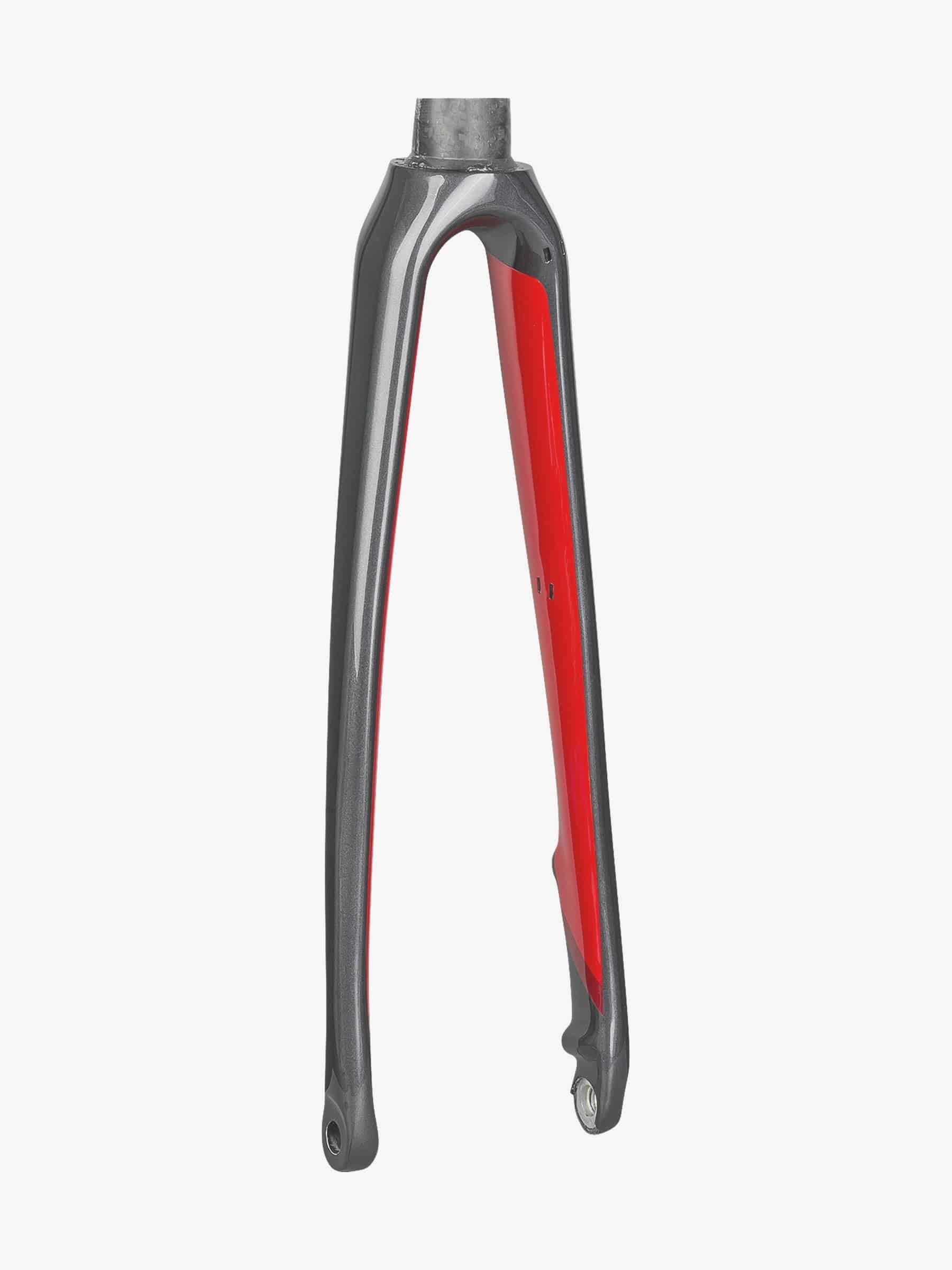 Trek Emonda SL 700C road bike disc brake forks, lightweight aluminum components for precise control and smooth braking.