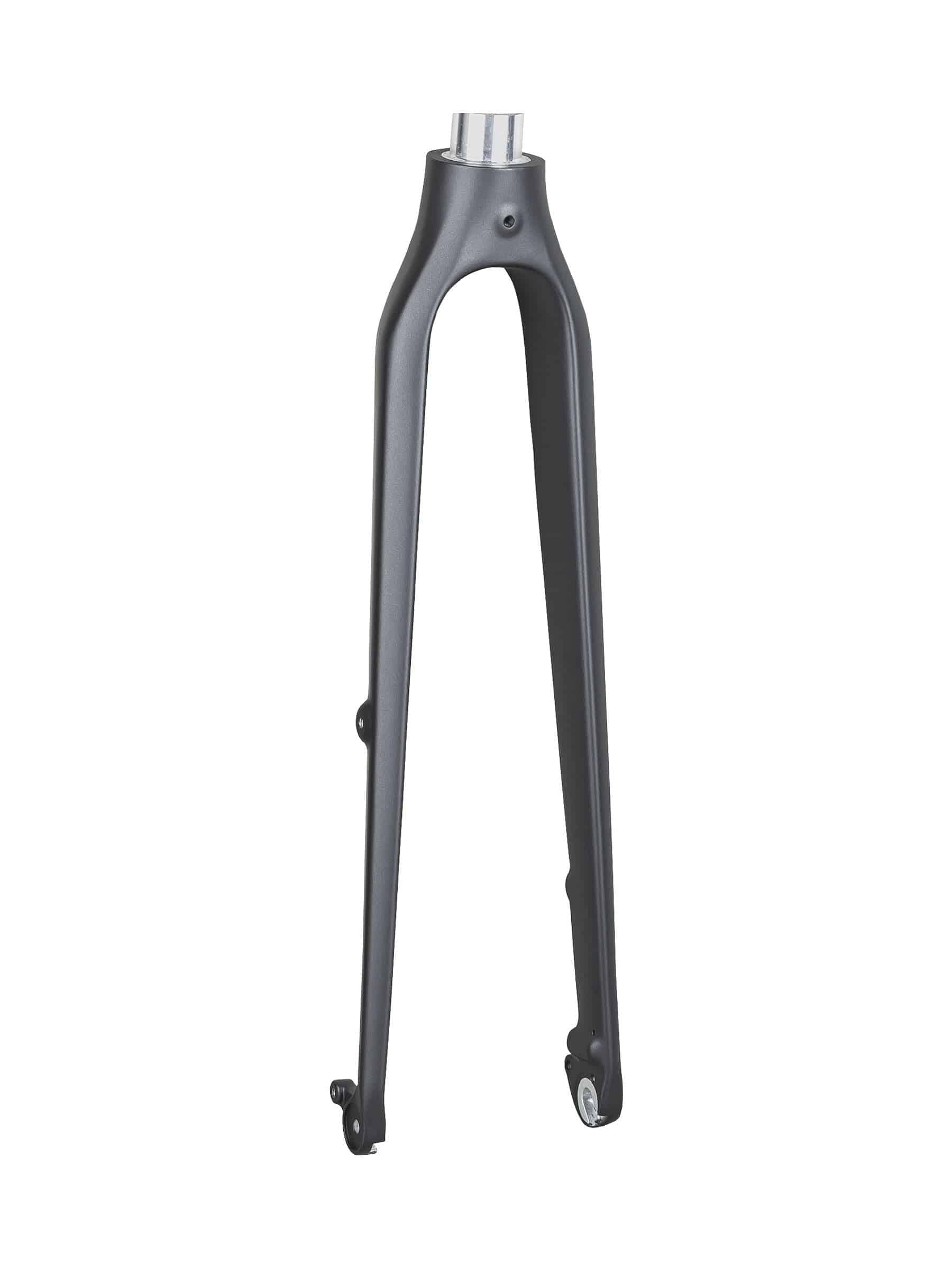 Trek FX 3 700c disc brake rigid fork in black and silver with 325mm length and 50mm offset, component for bike upgrade