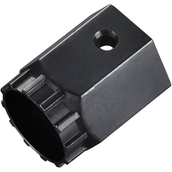 Shimano Workshop lockring remover tool for centre-lock disc rotors and HG cassettes, with socket fit for bike maintenance.