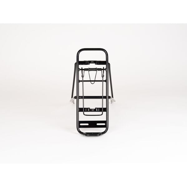 M Part City AVS adjustable rear disc brake pannier rack for bikes, black, fits 24-29 inch bikes, sturdy bike accessories.