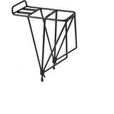 M Part AX4 alloy rear rack with four vertical spurs installed on a 26-inch MTB or 700c trekking bike for bike accessories.