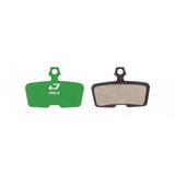 Jagwire Pro E-Bike Disc Brake Pads for SRAM Code Green Pro and Guide RE systems, showing the brake pad components.