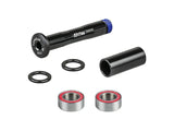 Trek Carbon Chainstay Main Pivot Hardware Kit for Fuel EX and Remedy bikes, black carbon components, includes pivot hardware.
