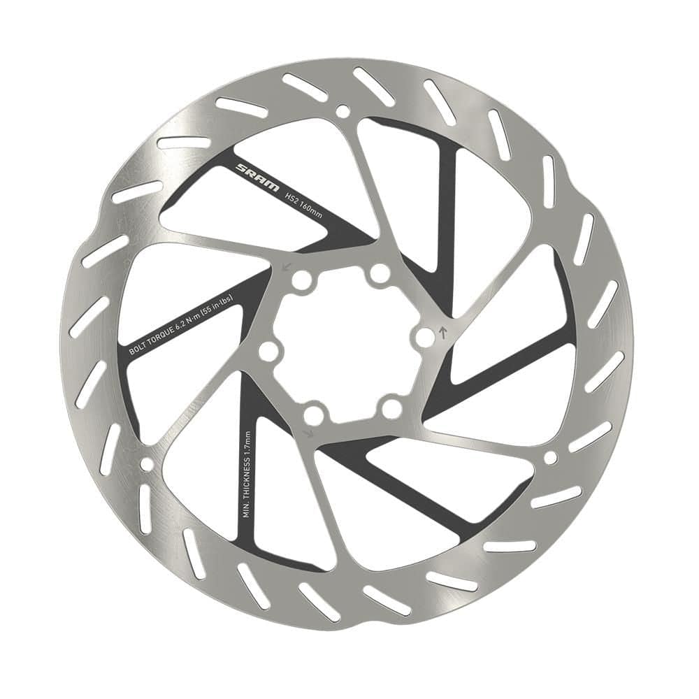 Sram Rotor Hs2 6-Bolt (Includes Steel Rotor Bolts) Rounded Rotors | Swinnerton Cycles