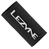 Lezyne CO2 sleeve for 16g cartridges, a bicycle tire inflation accessory, shown as a black protective sleeve with cartridge inserted.