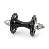 Halo Track Hub with Japanese sealed bearings, 32-hole front cycling hub for track bikes, durable high-performance bicycle component.
