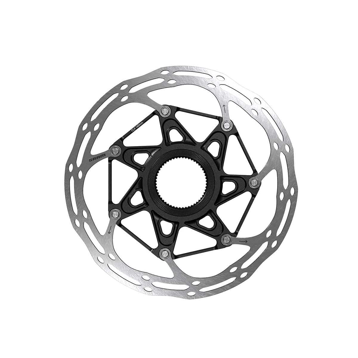 Sram Rotor Centerline 2 Piece Centerlock Black Rounded Rotors | Swinnerton Cycles