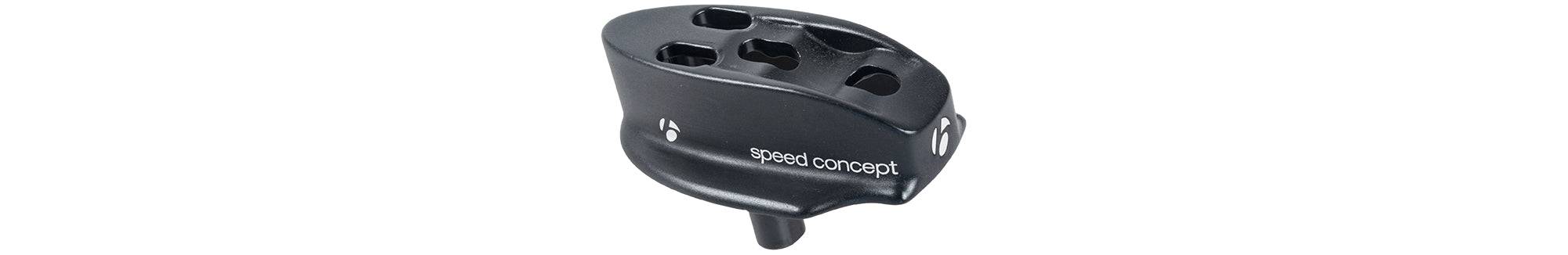 Trek Speed Concept AeroBar Mono Spacer 5mm for bike frame, replacement component, black, cylindrical shape, designed for aerodynamic cycling.