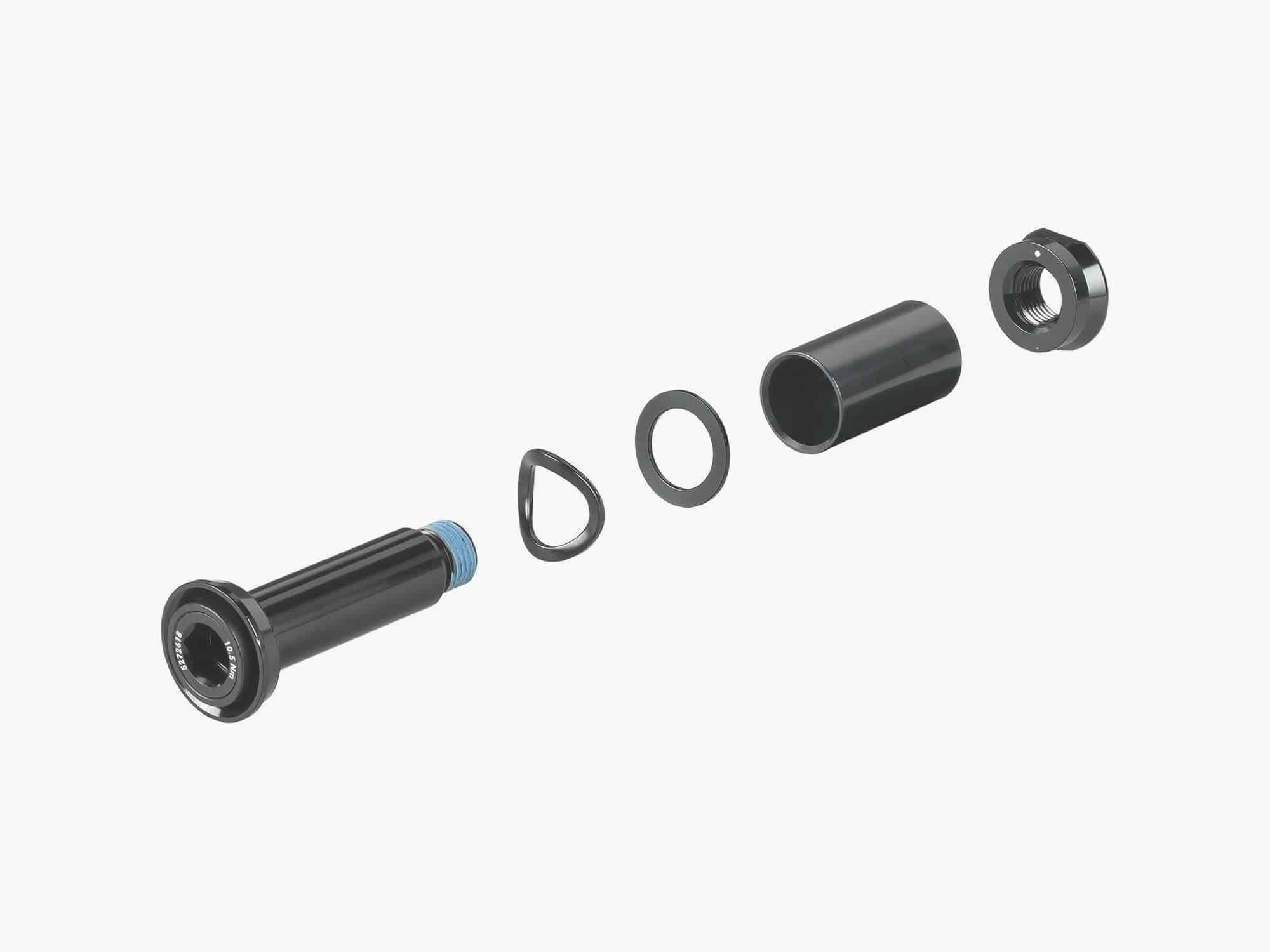 Trek Domane MKIV IsoSpeed hardware kit in black, durable replacement bike components for Trek road bikes.