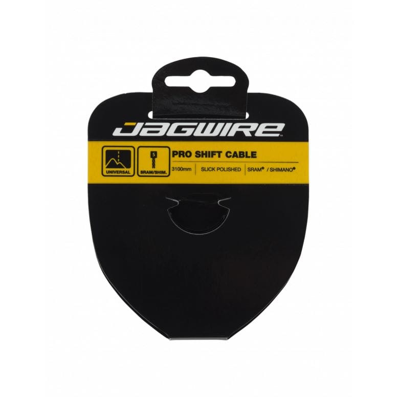 Jagwire Pro Shift Cable Slick stainless steel Shimano compatible gear cable for smooth shifting in bicycle components.