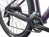 Liv Tempt 3 women's mountain bike with ALUXX frame and Shimano Acera 1x drivetrain, shown with knobby tires and mountain bike components.