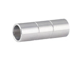 Bontrager DT350 road front hub bearing spacer in silver, 2mm x 15mm, showing the small cylindrical component on a white background.