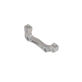 Hope Mount B-Post caliper adapter for IS 203mm front and 183mm rear disc brakes, silver bike component showing mounting details.