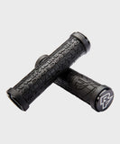 Race Face Grippler lock-on MTB bike handlebar grips with durable rubber and dual lock-on design for secure grip and control.